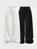 Wide baggy pants with strings