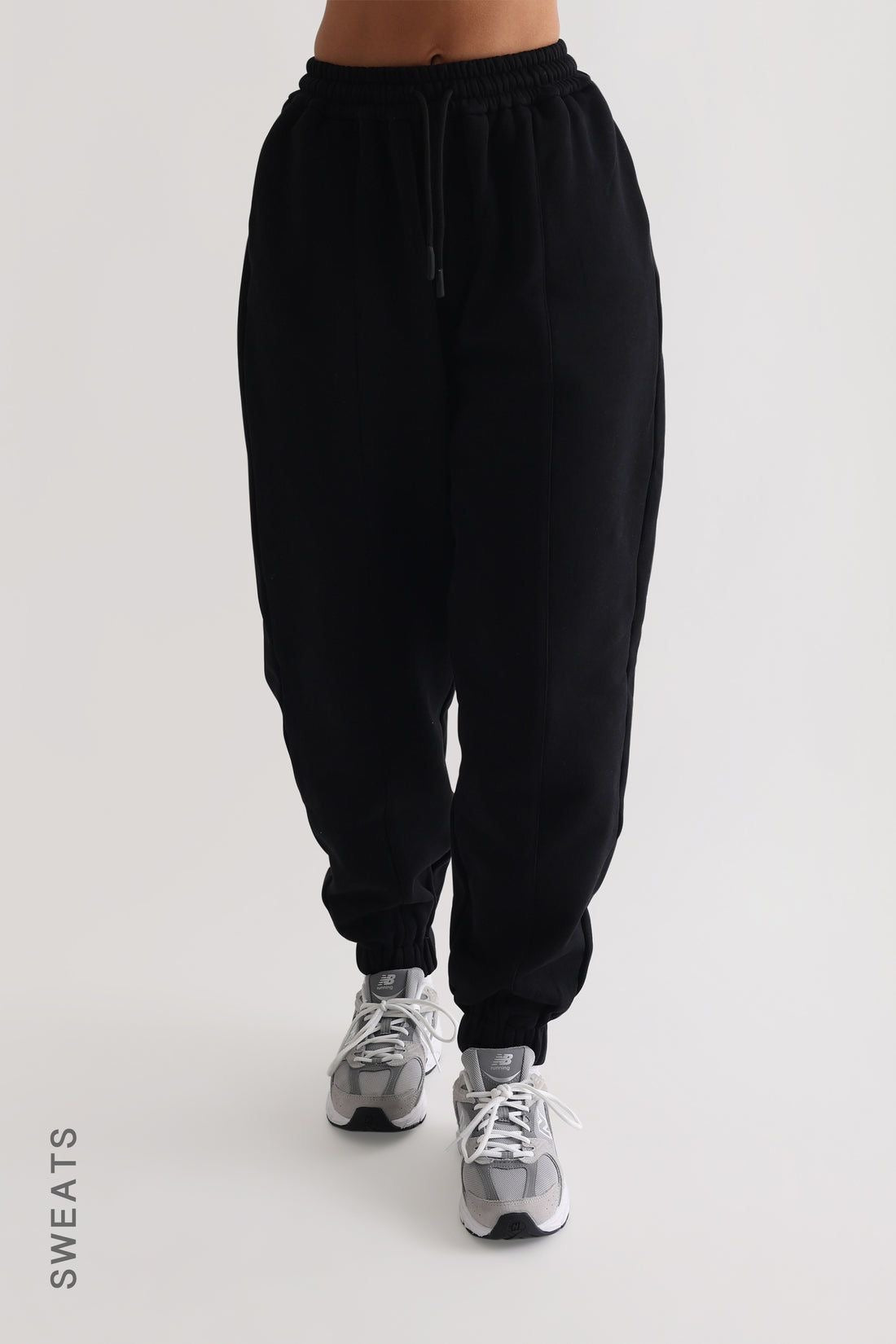 BAGGY UNISEX RIB ELASTIC PANTS