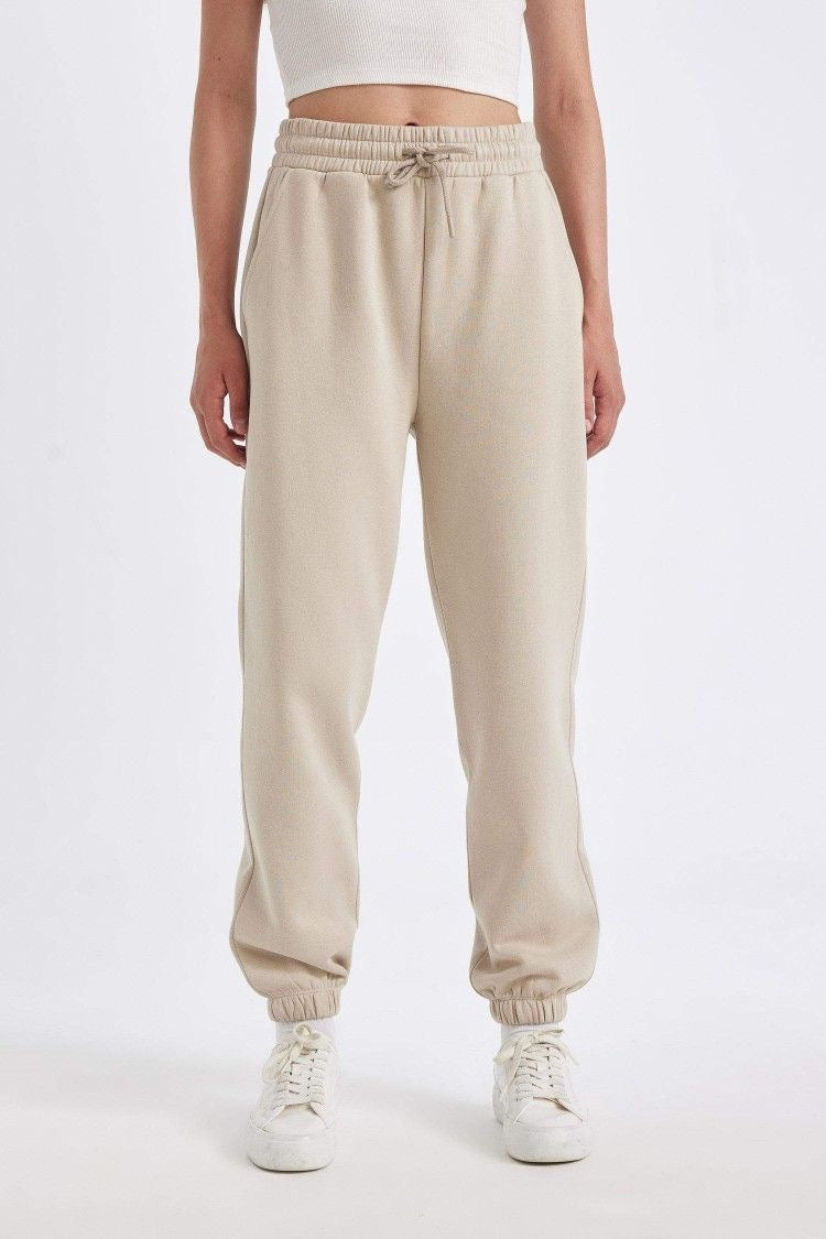 BAGGY UNISEX RIB ELASTIC PANTS
